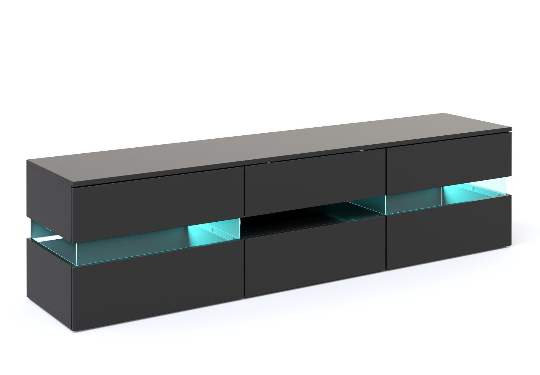 Mobili TV: TV Möbel LED schwarz – Nuovo e nell'imballaggio originale da Zug venduto da Cheap-Shop 1