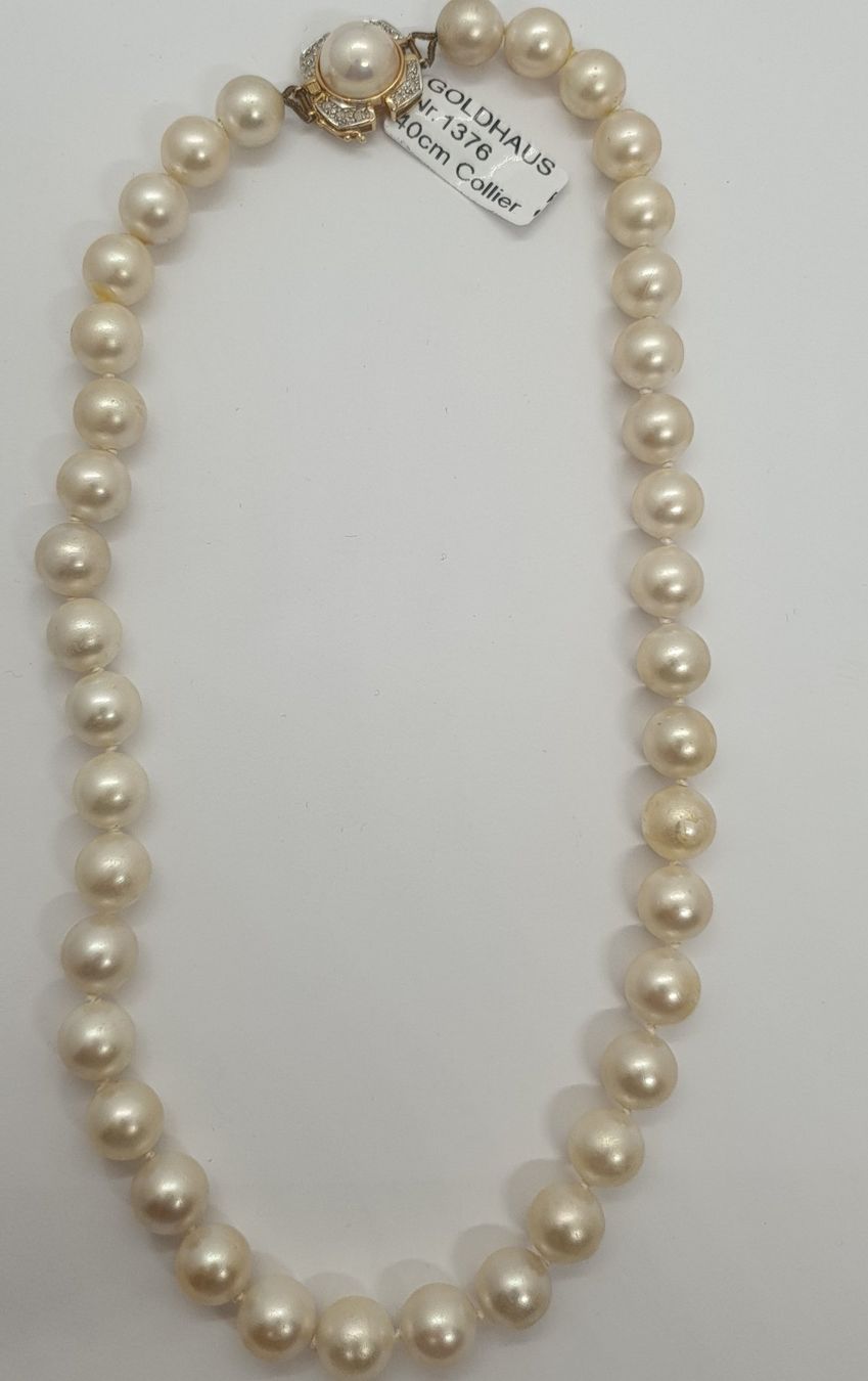 Catenine: Echt 14K Gold - S.W.P, Diamant Collier – Usato da Luzern venduto da Luzern-Goldhaus 1