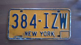 Nummernschild USA Plaque d'immatriculation New York  