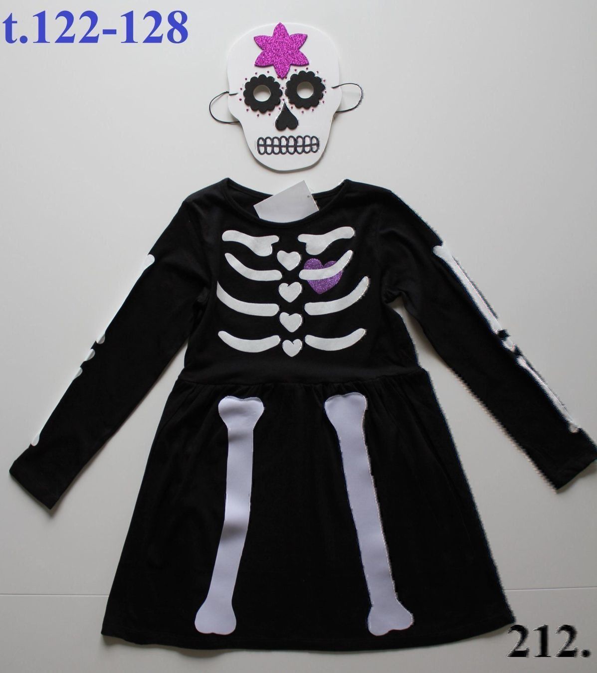 Costumi: Costume squelette / Skelett  t.122 - 128 – Nuovo e nell'imballaggio originale da Peseux venduto da CoolShoping