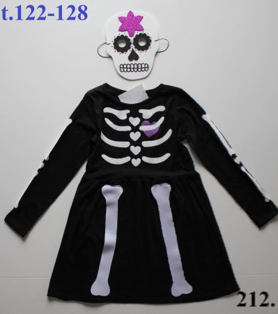 Costume squelette / Skelett  t.122 - 128