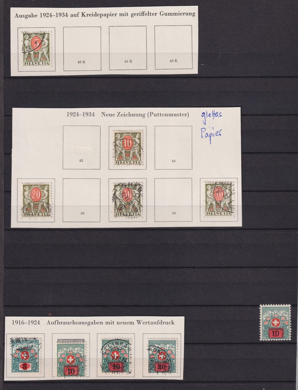 Alle Briefmarken: Nachportomarken divers – Gebraucht aus Bellach von qsearch 3