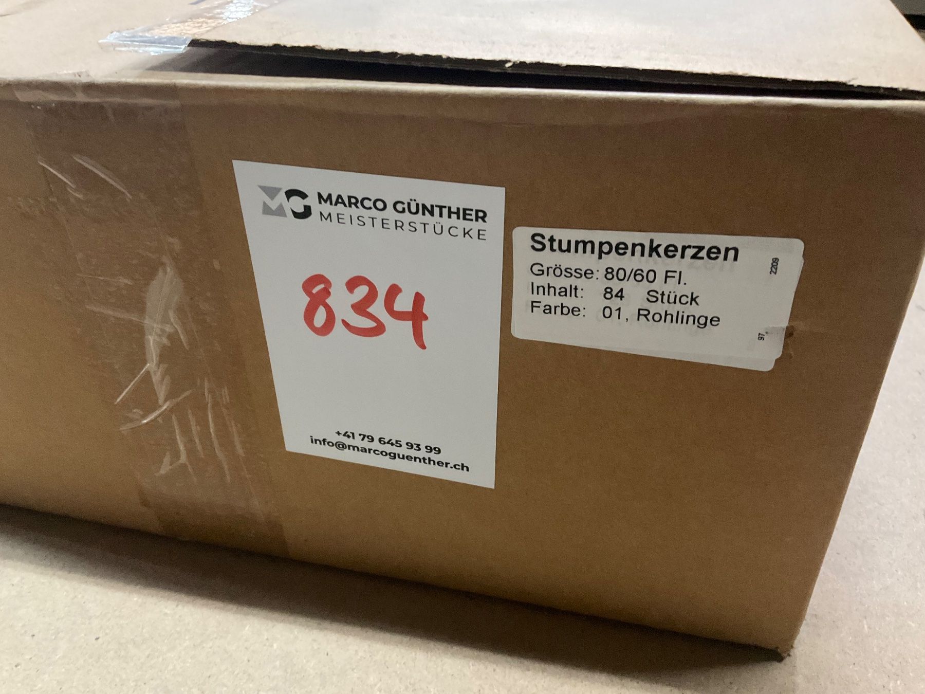 Candele: 834 Posten Kerzen Rohlinge aus Liquidation – Nuovo (secondo la descrizione) da Derendingen venduto da Meisterstuecke 1
