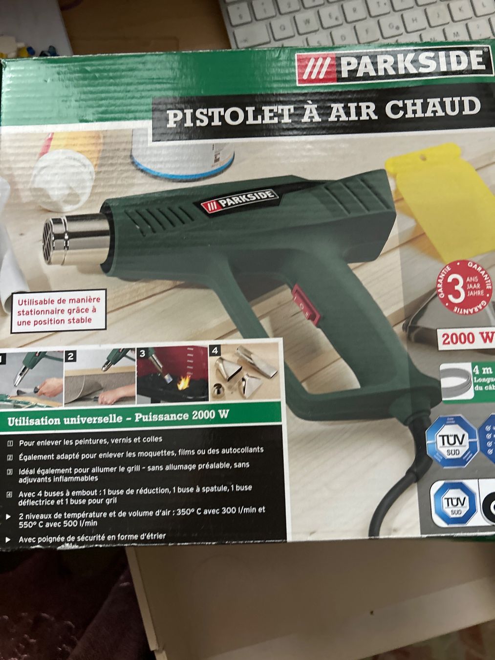 Parkside Tutte le macchine: Pistolet à air chaud Parkside PHLG 2000-2 – Nuovo (secondo la descrizione) da Delémont venduto da pupaaldi