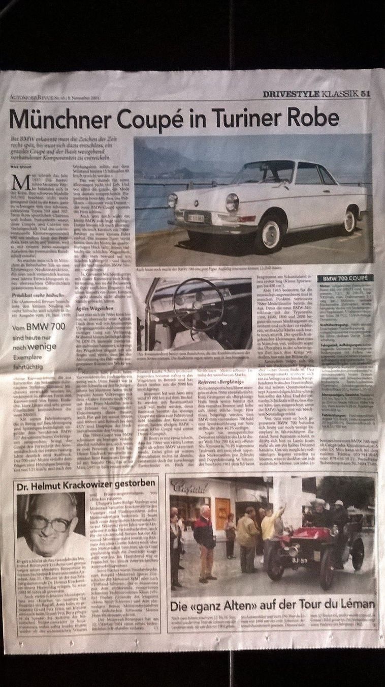 Automobili: Drivestyle BMW 700 Coupé – Usato da Bern venduto da micky031