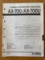 Service Manual YAMAHA Amplifier AX-700/AX-700U