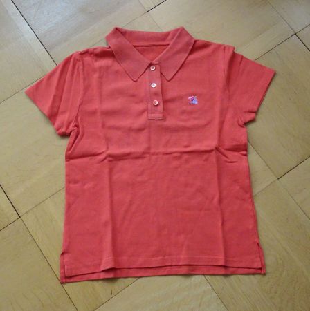 Schönes orangerotes Polohemd, Gr. S