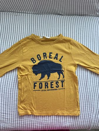 H&M BAUMWOLL SWEATSHIRT LANGARM WIE NEU GELB GR 110/116