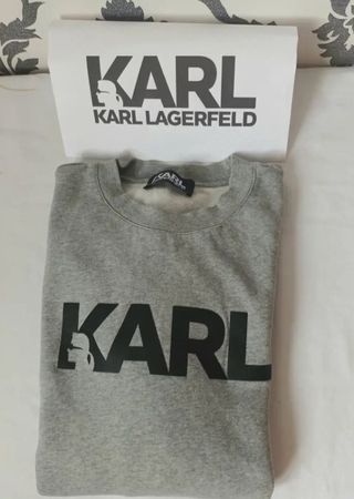 Karl Lagerfeld - Sweat gris élégant - Taille M