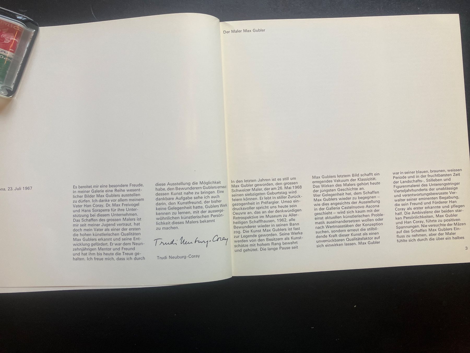 Libri: Max Gubler, Castelnuovov1967 – Usato da Wangen ZH venduto da day01 2