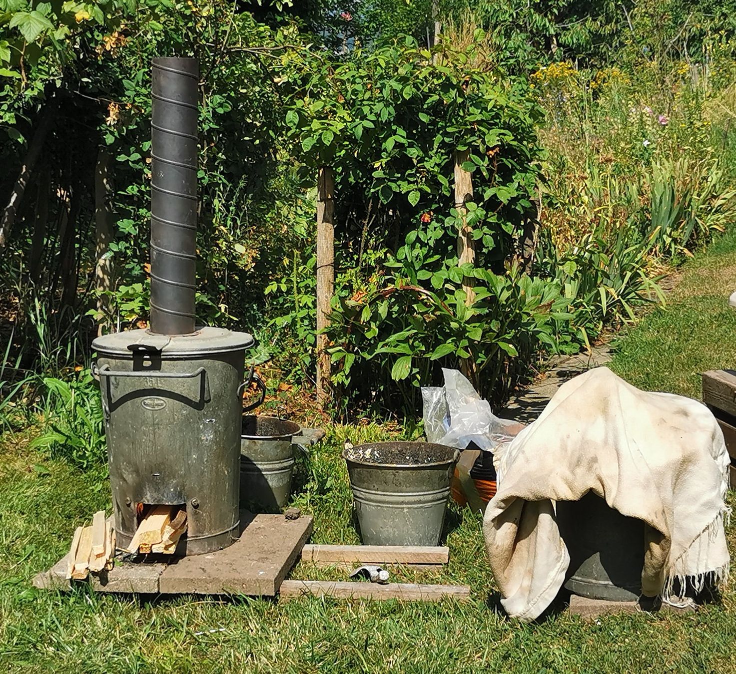 Cheminée: Raku-Ochsnerkübel-Brennofen – Gebraucht aus Hausen am Albis von saemi4pf