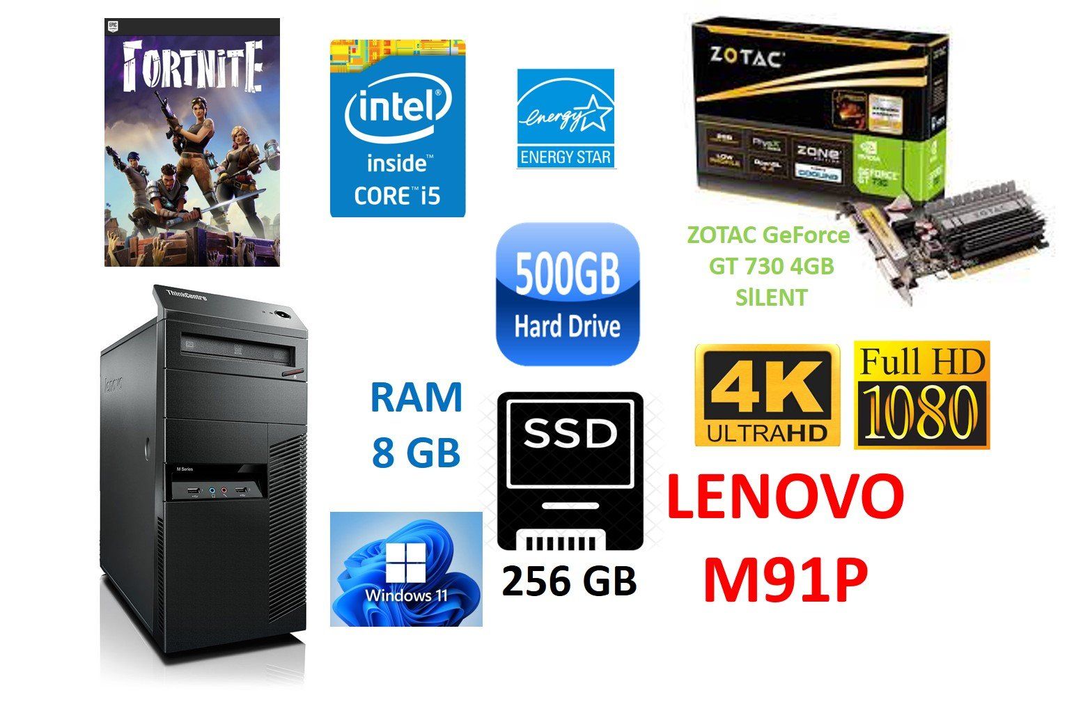 Lenovo PC: Gaming PC Lenovo M91p +GFORCE GT730 – Usato da Meggen venduto da IT-Experte