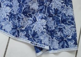 Patchwork-Stoff blau nähen, basteln, nähen/Weihnachtsstoff