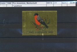 1968 Pro Juventute, Markenheftchen, ** postfrisch