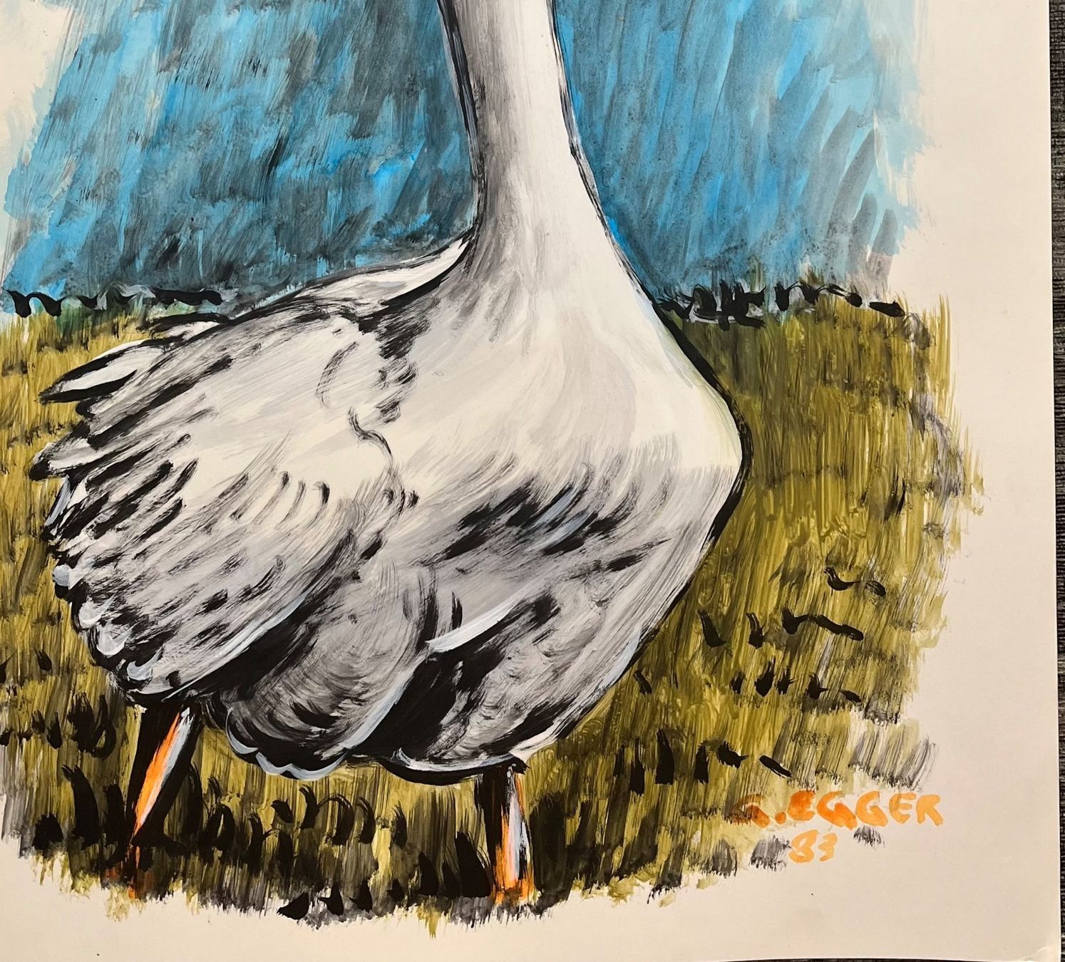 Dipinti: Günter Egger war ein österreichischer Künstler AQUARELL – Usato da Gersau venduto da grafik-kunst 7