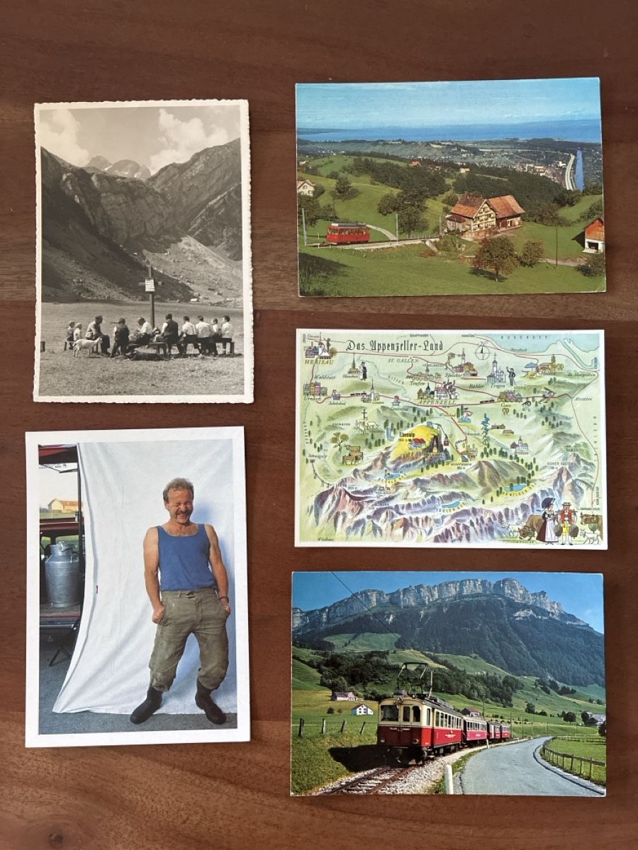 Cartoline postali: 10 Ansichtskarten Schweiz diverse vom Appenzell – Usato da Oftringen venduto da Cla.vD.74 4