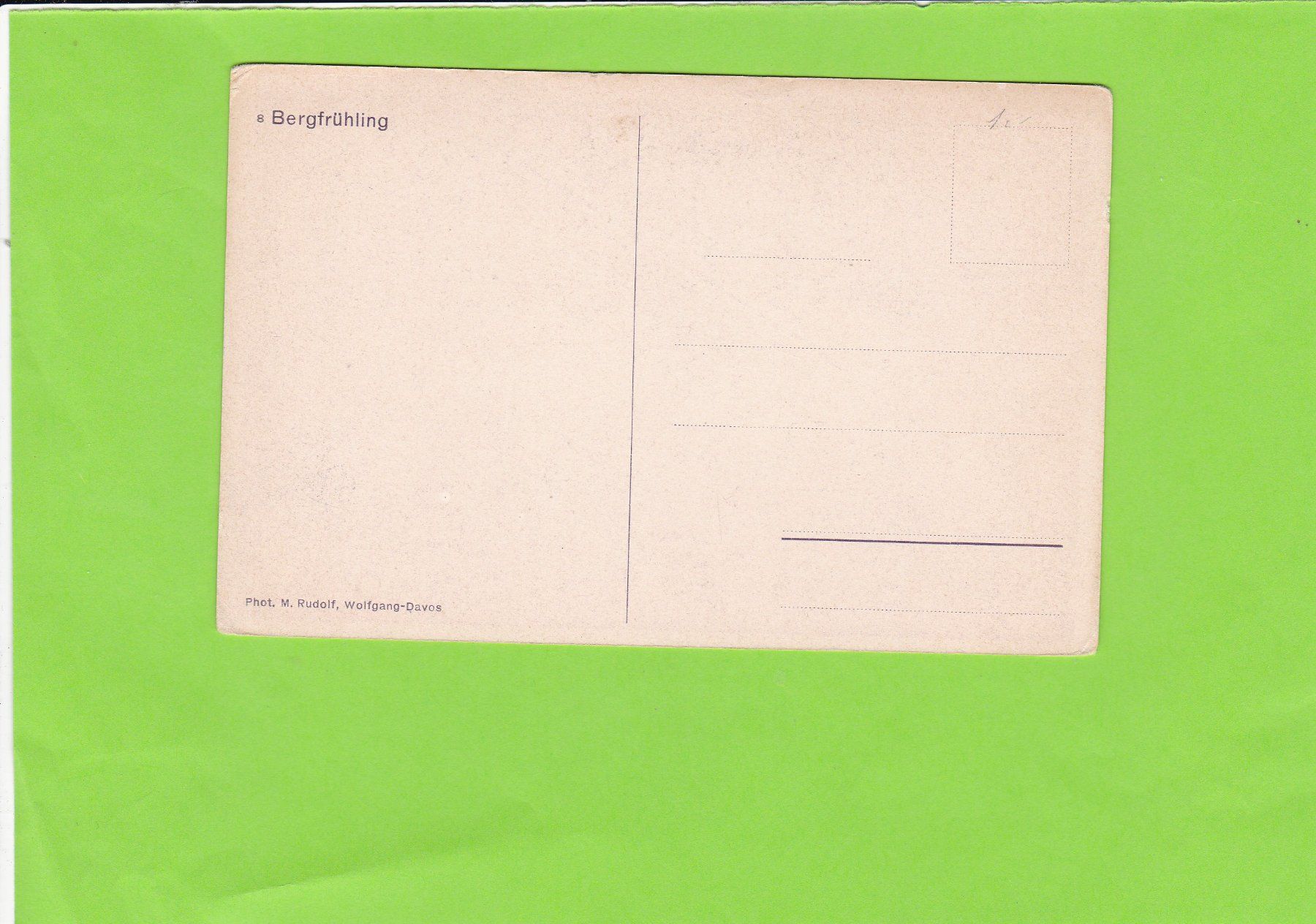 Cartoline postali: Bergfrühling – Usato da St. Peterzell venduto da neckertal 1