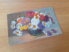 KUNST - BLUMEN BOUQUET - LUZERN - 1927