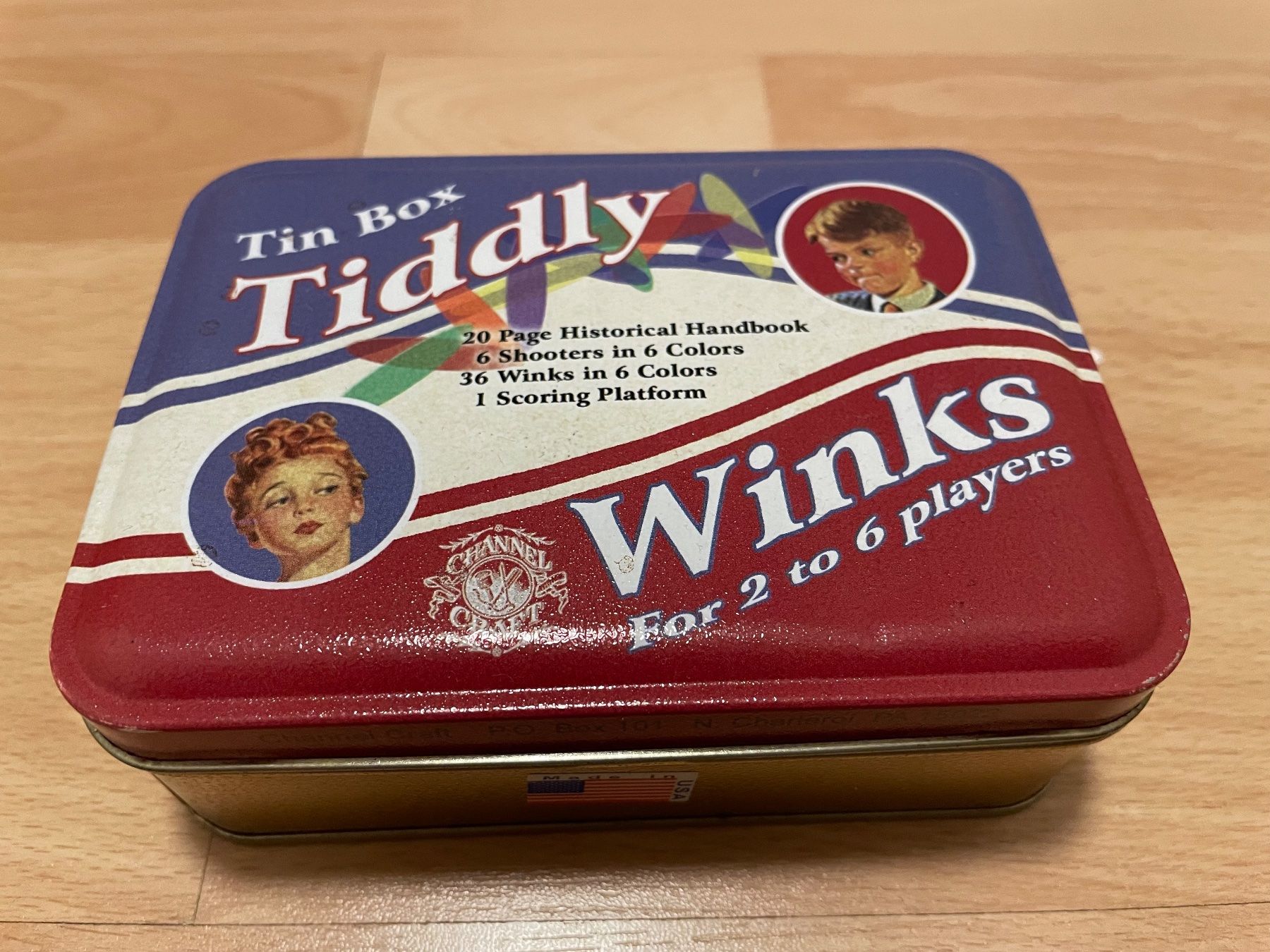 Giochi: Retrostyle Tin-Box Spiel "Tiddly Winks" – Nuovo (secondo la descrizione) da Dierikon venduto da Butcherboy