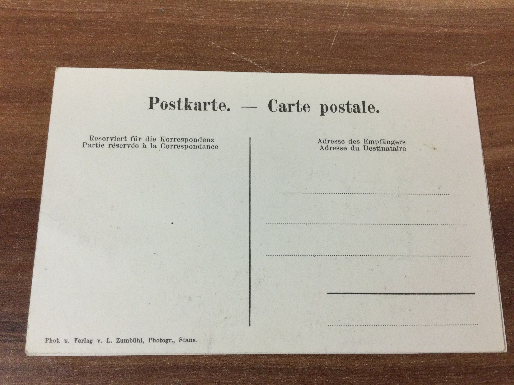 Cartes postales: Antike Ansichtskarte Stansstad mit Stanserhorn und Brisen – D'occasion à Wangen SZ par kuriosum12 1