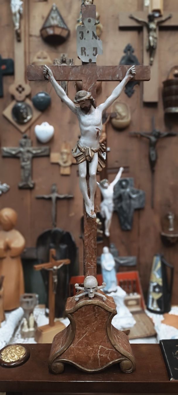 Statuette: Jesus Kreuz JNRJ ca.1840 – Usato da Reiden venduto da Zofi-Brocki 2