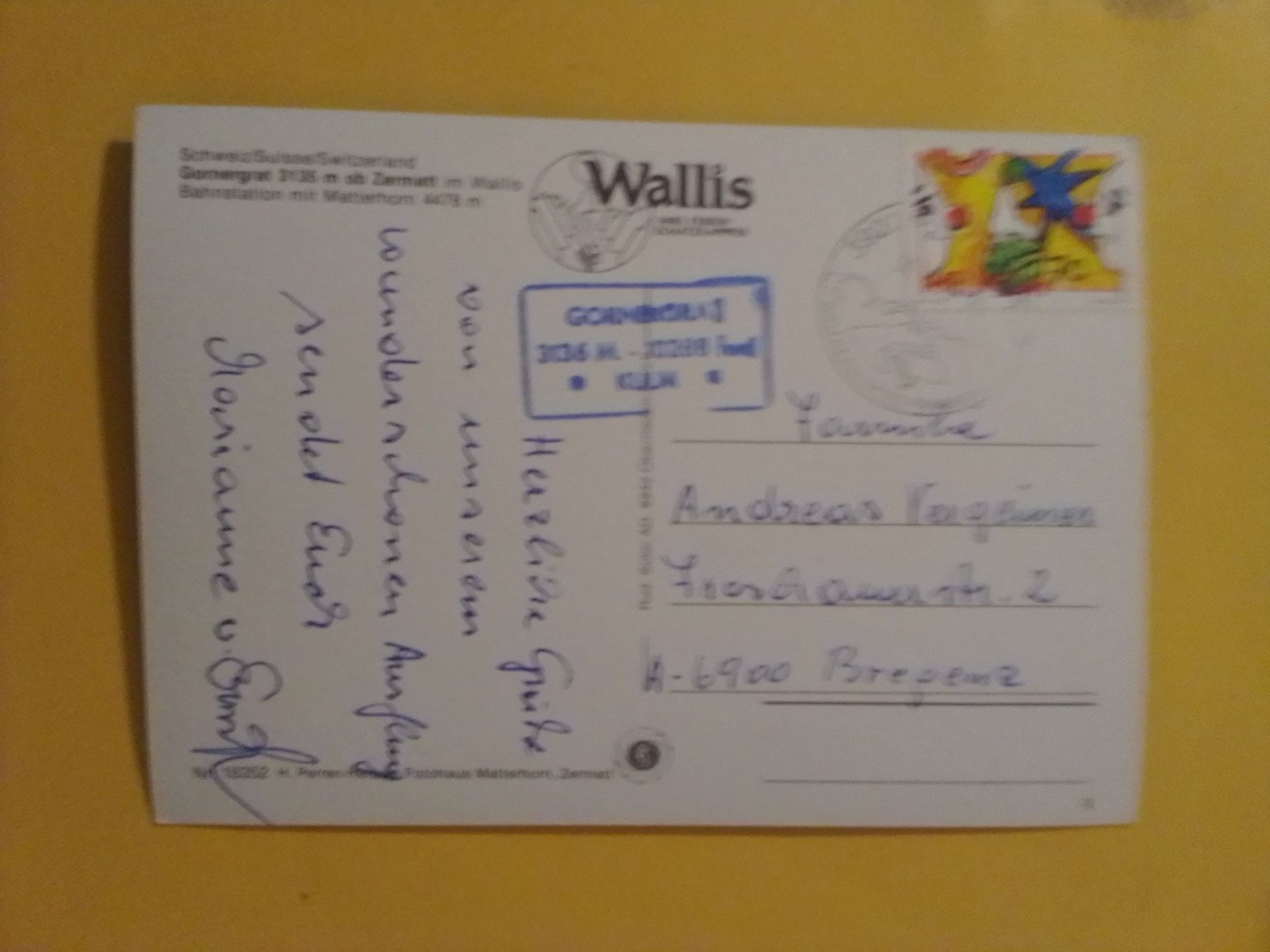 Cartoline postali: Eisenbahn Gornergrat 1992 Zermatt Wallis – Usato da Küttigen venduto da Melisch1000 1