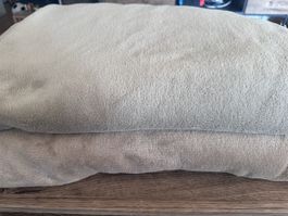 Kuscheldecken Beige/Creme 2x gross & 2x klein