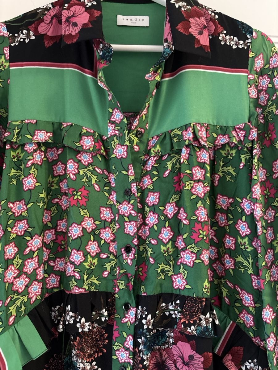 Sandro Kleider: Sandro Kleid mit Blumenmuster Grösse 36FR – Gebraucht aus Luzern von One0911 1