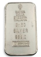 Banca Svizzera Italiana Silberbarren 50 g Silber 999 vintage