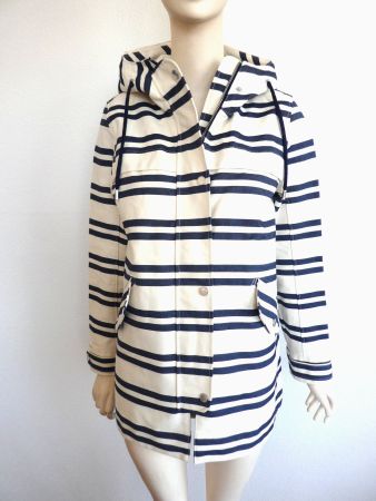 Abercrombie & Fitch Long Jacke kurz Mantel Trench Kapuze, M