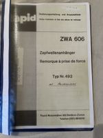 Bedienungsanleitung/ Ersatzteilliste Rapid Treibachsanhänger