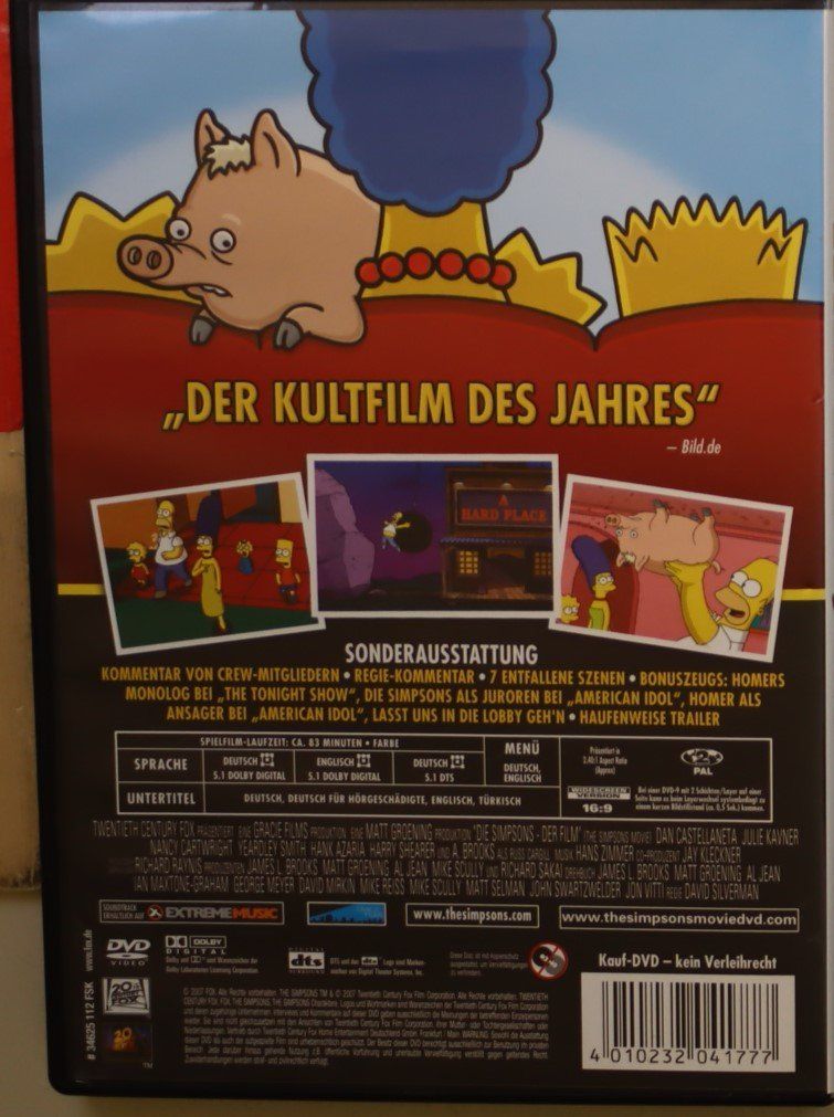 Tutti i DVDs: Die Simpsons Der Film – Usato da Luzern venduto da CONTENTI 2