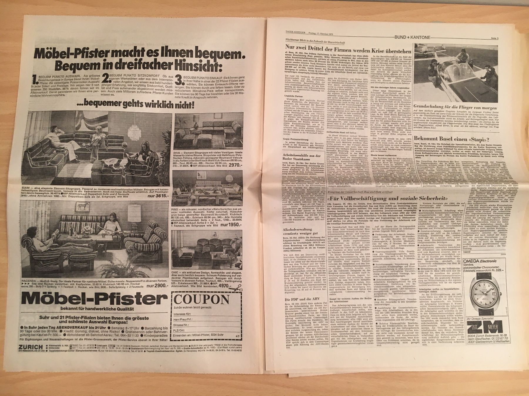 Riviste & Magazine: Tagesanzeiger vom 17. Oktober 1975 – Usato da Luzern venduto da Jiggy_8898 2