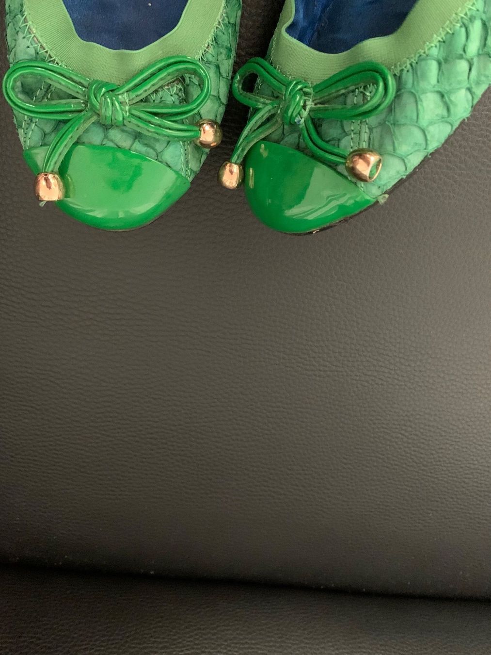 Scarpe da donna: Schuhe, natürliche Pythonhaut ballerina .Ballerinas. – Usato da Zell LU venduto da AliAli24 3