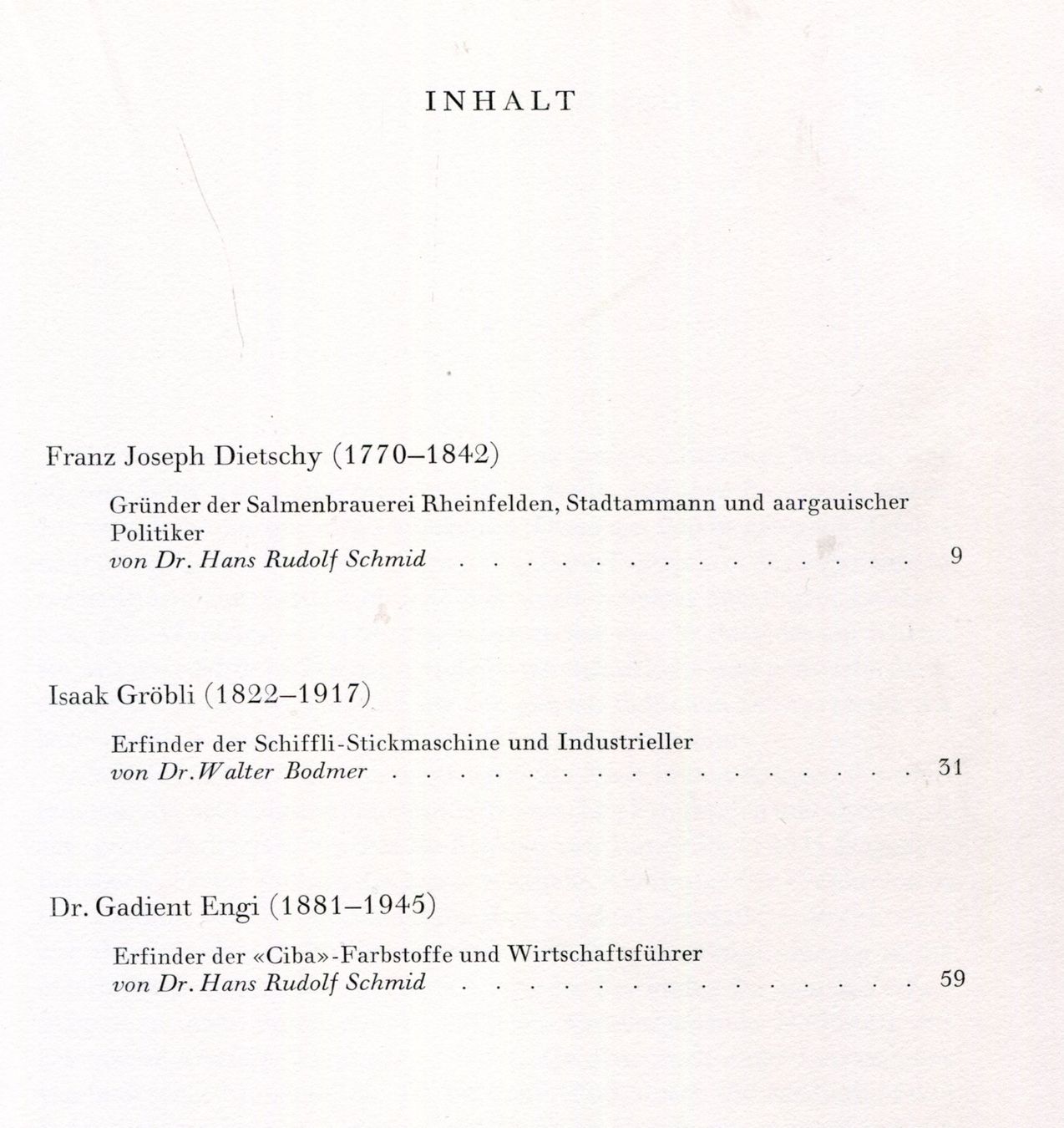 Libri: 3 Schweizer Pioniere der Wirtschaft und Technik – Usato da Aarau venduto da Elmaar41 1