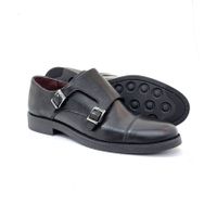 Frühling/Herbst Doppel Straps Monk Leder Herrenschuhe 45
