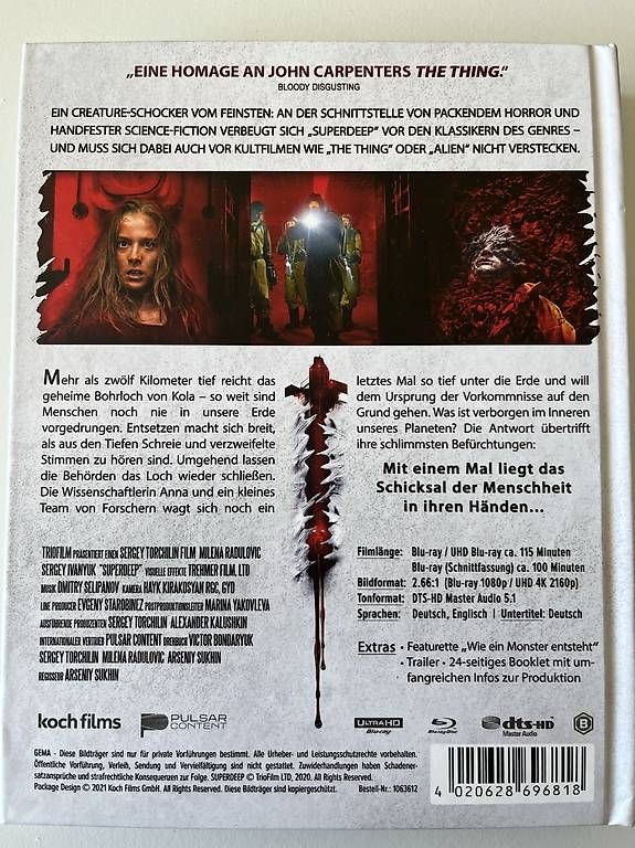 Tutti i DVDs: Superdeep [Mediabook 4k UHD+Blu-Ray] – Nuovo (secondo la descrizione) da Zürich venduto da audn 1