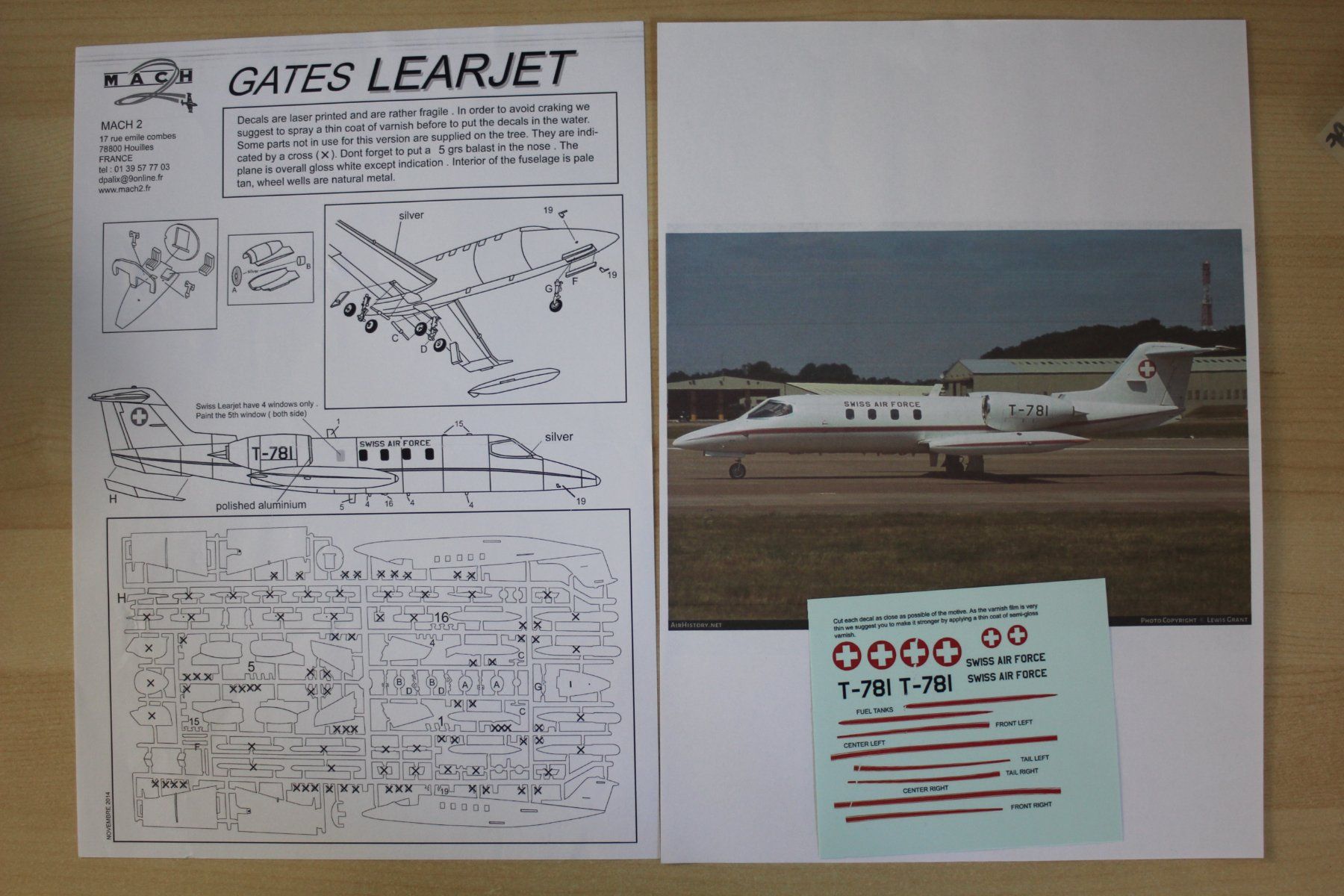 Kit di modellismo & Modellini statici: Modell 1:72 - Gates Learjet Swiss Air Force – Nuovo (secondo la descrizione) da Koppigen venduto da F4Fan 3