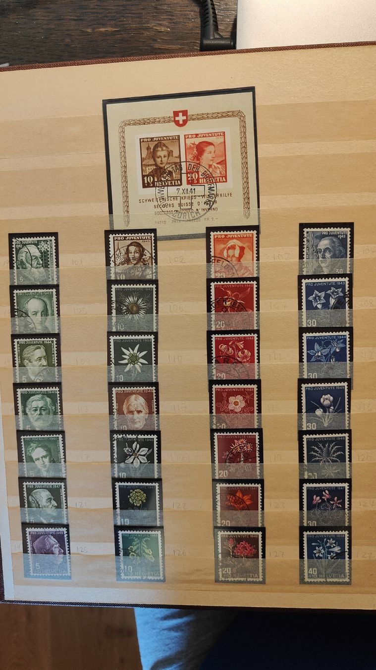 Tutti i francobolli: Super Sammlung Pro Juventute  – Usato da Riniken venduto da ChriguG75 4