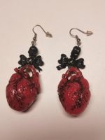 Ohrringe Kreepsville 666 Herzen Heart rot
