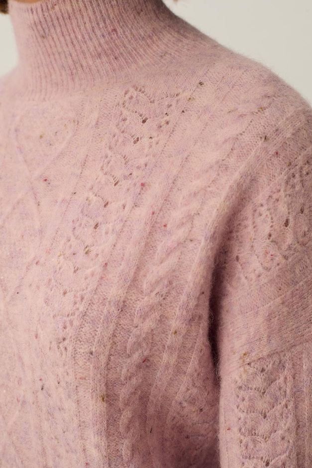 Des Petits Hauts Pullover & Sweatshirts: Des Petits Hauts Dino Alpaka-Pullover rosa – Gebraucht aus Zürich von fra_f68d 1