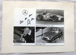 Original Autogramm - Sir Stirling Moss - Mercedes Rennsport