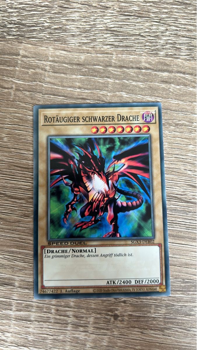 Yugioh Carte collezionabili: Yu Gi Oh - Rotäugiger Schwarzer Drache SGX3-DEB02 – Nuovo (secondo la descrizione) da Kaiseraugst venduto da Baum_12
