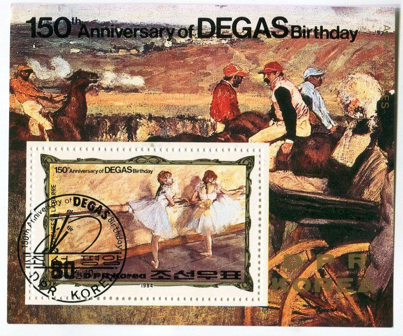 Tutti i francobolli: Block "Malerei. Edgar Degas". Korea – Nuovo e nell'imballaggio originale da Basel venduto da Butsch5