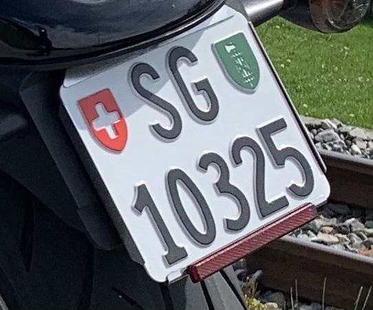 Motorradschild Mit Pfahl 20x30 Cm – Aus Aluminium, Wetterfest & Einfach Zu Installieren Für Hof, Garten & Haustür