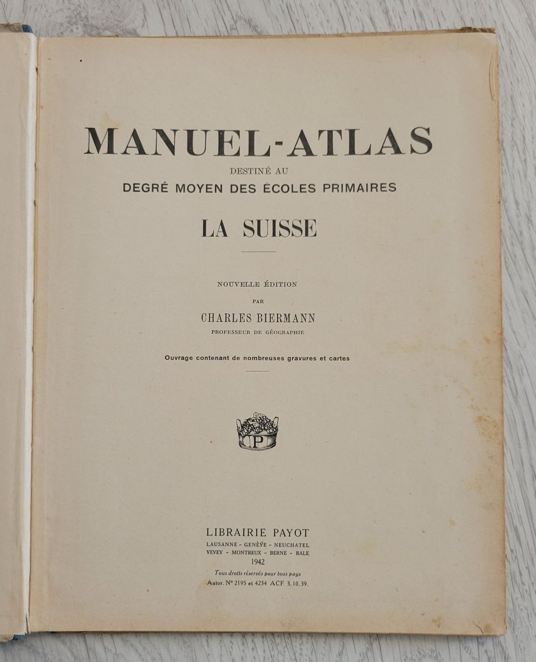 Libri: Manuel Atlas Suisse 1942 – Usato da Alle venduto da SevenLeChat 1