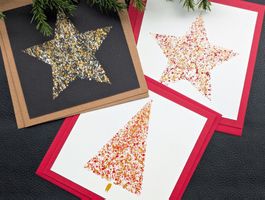 3er Set Handbemalte Weihnachtskarten 