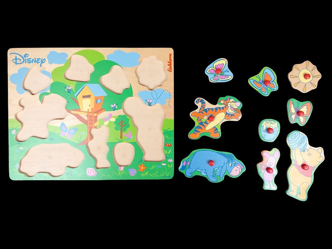 Eichhorn Puzzle: DISNEY Eichhorn Holz-Steckpuzzle – Usato da Hünenberg venduto da Restwert_Zug 1