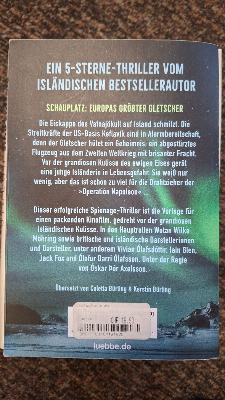 Libri: Arnaldur Indridason: Gletschergrab – Usato da Dietikon venduto da Buchantiqdietikon 1