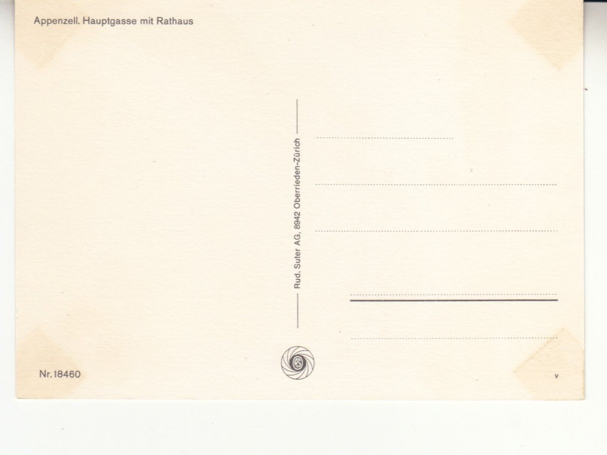 Cartoline postali: Appenzell ca. 1970 – Usato da Bürglen TG venduto da StampGraf 1